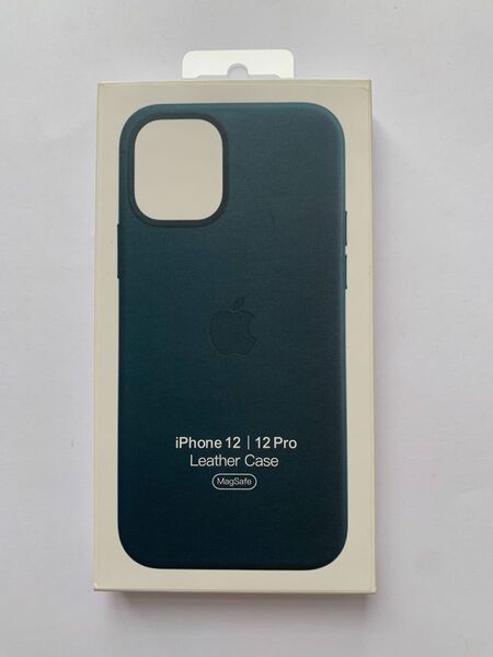 新品純正iPhone 12/12Pro レザーケース バルティックブルー