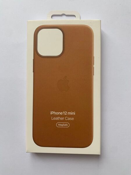 iPhone 12 mini レザーケース純正サドルブラウン 新品