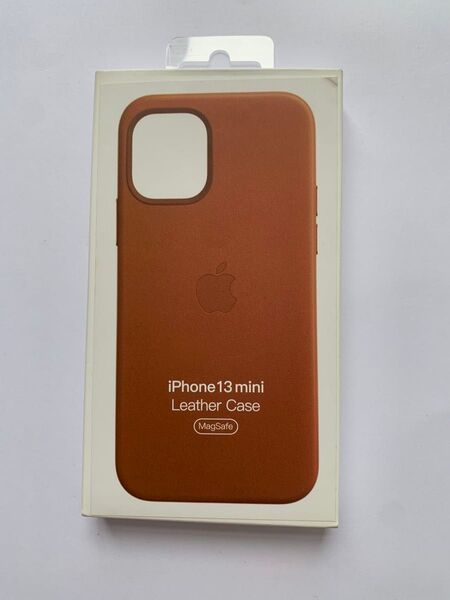 純正未使用iPhone 13 mini レザーケース ゴールデンブラウン