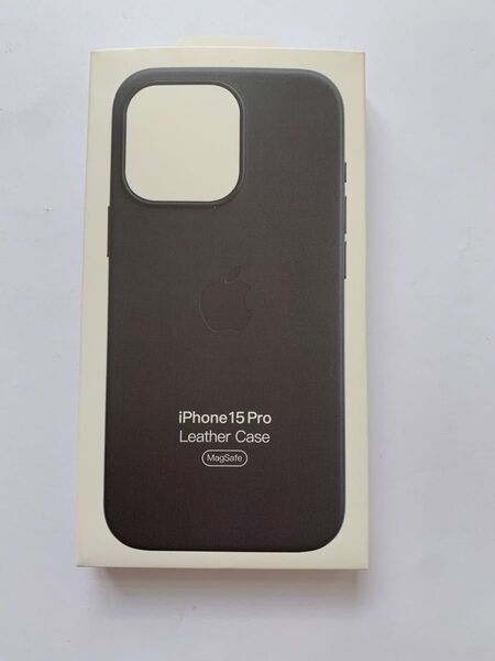 iPhone 15Pro レザーケース ブラック 純正新品