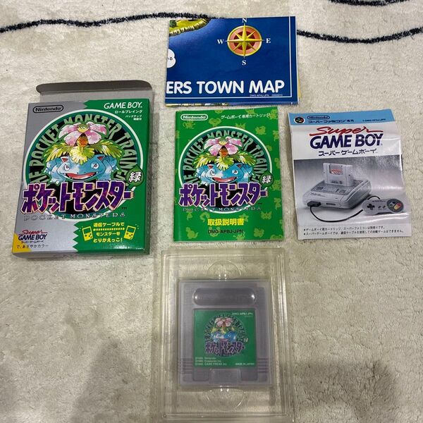 ポケットモンスター 緑 ゲームボーイ 任天堂 箱説付