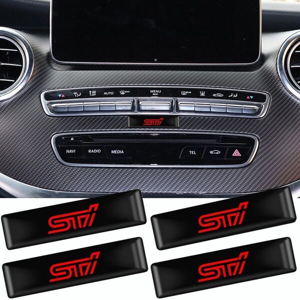 STi エンブレム ステッカー 5枚セット♪ スバル SUBARU インプレッサ フォレスター アウトバック レガシー WRX