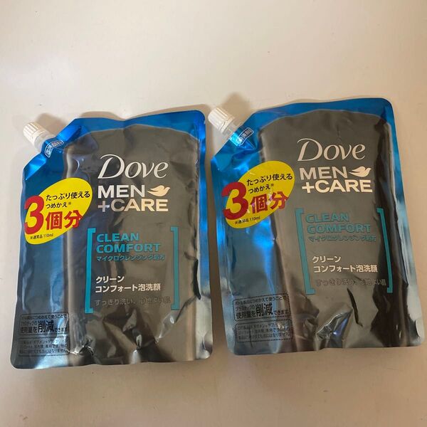 Dove MEN (ダヴメン) メンズ 泡洗顔 大容量 詰め替え 330ml クリーンコンフォート 保湿 皮脂 べたつき