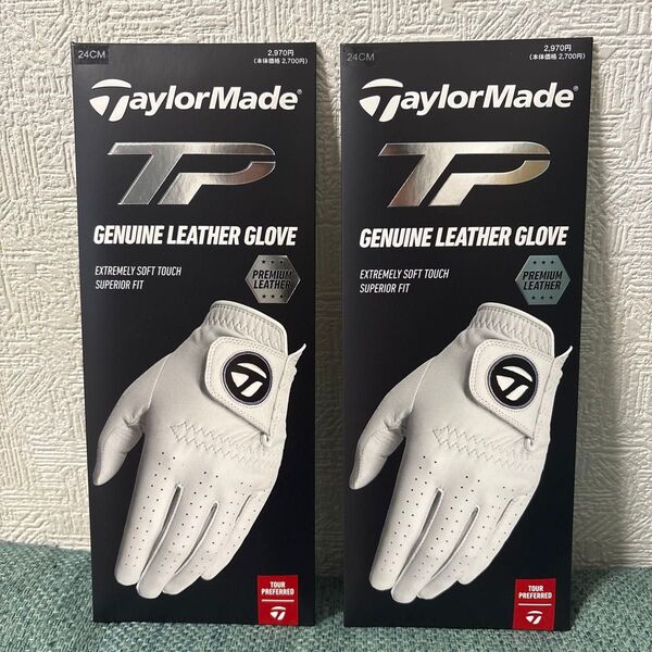 TaylorMade テーラーメイド ゴルフ グローブ 2枚セット 左手用 24cm