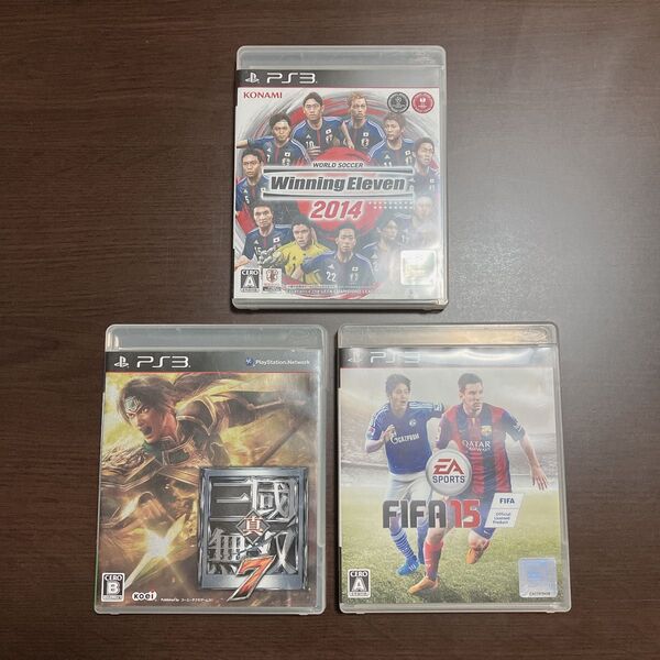 PS3 ソフト3本セット Winning Eleven 2014 真・三國無双7 FIFA15