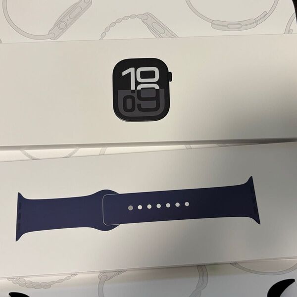 【新品未開封】Apple Watch Series10 GPSモデル 42mm ブラックアルミニウム/デニム スポーツバンド