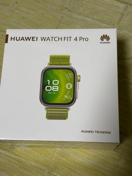 【新品未開封】HUAWEI WATCH FIT 4 Pro グリーン スマートウォッチ アウトドア ゴルフ 心電図 睡眠測定