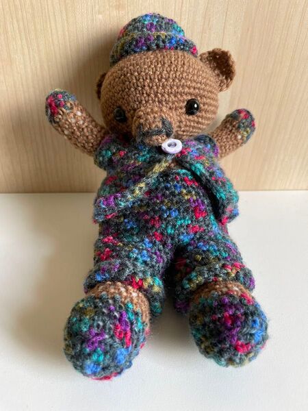 【あみぐるみ⑥】手編み ブタのぬいぐるみ ハンドメイド