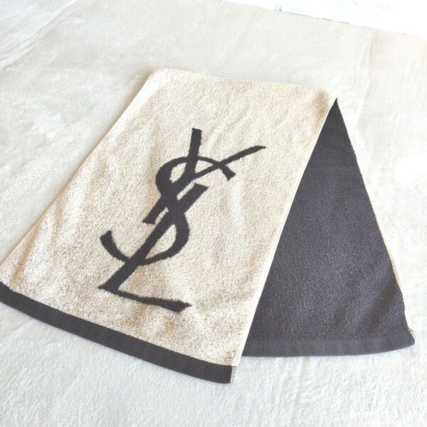 【現状品】YSL イヴ・サンローラン フェイスタオル