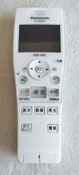 Panasonic パナソニック ドアホン ワイヤレスモニター子機 VL-W607 ジャンク品 JUNK