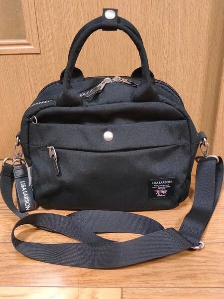 【新品・未使用】LISA LARSON 2WAY ショルダーバッグ リサ・ラーソン ブラック 黒 マイキー