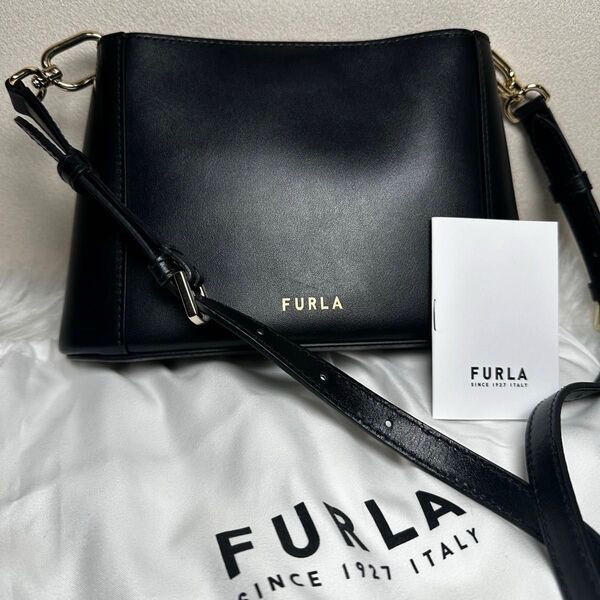 【極美品】FURLA フルラ ショルダーバッグ ハンドバッグ 2way ミニ S 現行ロゴ 保存袋 商品カード 即日発送
