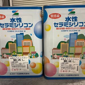 水性セラミシリコン塗料 SR-423 艶消し 割高色 16kg 2缶セット