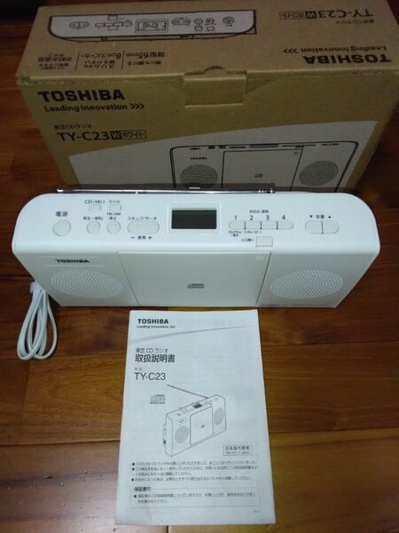 TOSHIBA 東芝 CDラジオ ホワイト TY-C23-W ジャンク品