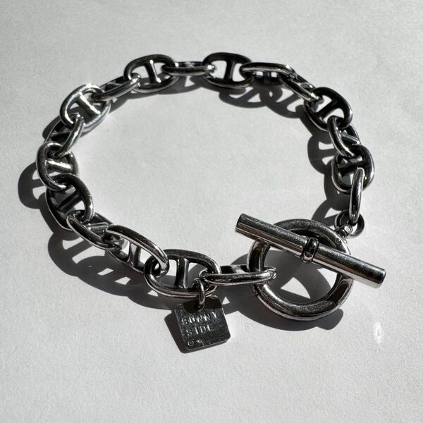 on the sunny side of the street Anchor Chain Bracelet Size : L