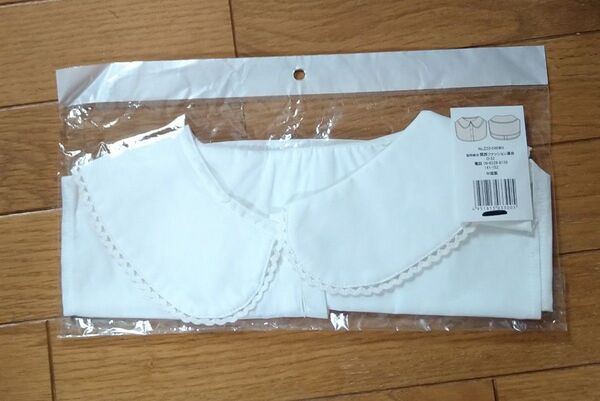 付け襟◆つけエリ 白 ホワイト レース 新品 オールシーズン コットン綿ブラウスシャツ