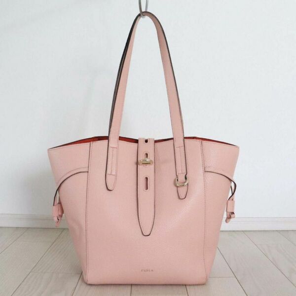 FURLA フルラ NET L ネット レザー ショルダー トート バッグ