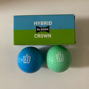 ReBORN CROWN HYBRID ゴルフボール 2個セット新品 非売品 ノベルティ TOYOTA トヨタ CROWN
