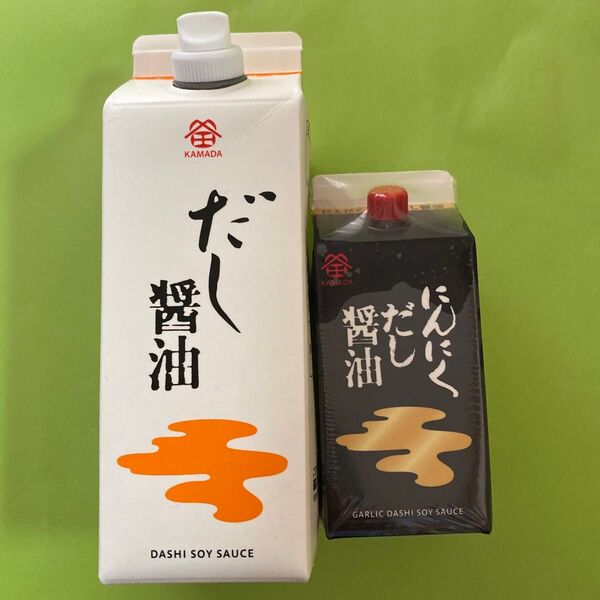 新品未開封 鎌田だし醤油 500mlにんにくだし醤油200ml