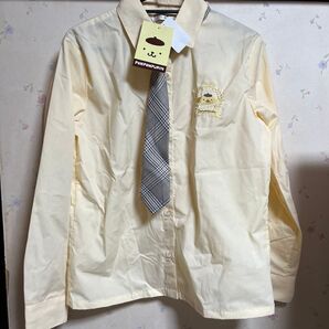 サンリオ ポムポムプリン 制服 コスプレ シャツ ネクタイ ブラウス Avail 長袖シャツ 長袖 なんちゃって制服 ピューロ