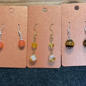 イヤリングセット 3ペア/ファッションイヤリング/F ハンドメイド ピアス アクセサリー イヤリング