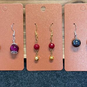 イヤリングセット 3ペア/ファッションイヤリング/E ハンドメイド ピアス アクセサリー