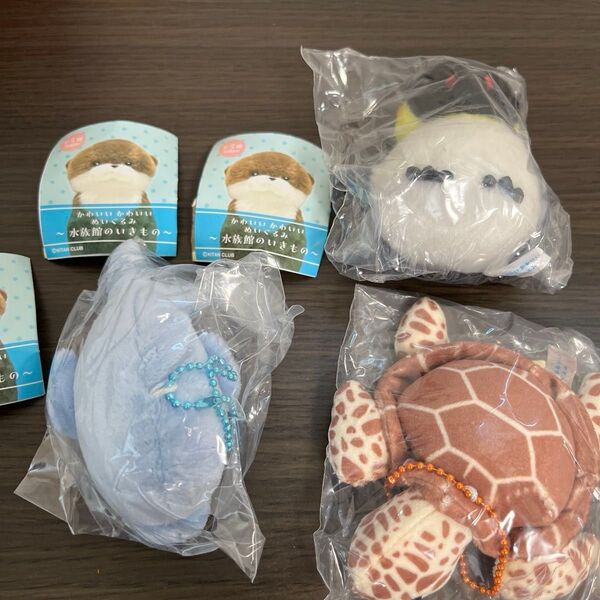 かわいいかわいい ぬいぐるみ 水族館 の いきもの 全 3種セット 奇譚クラブ ガチャポン ガチャガチャ ガシャポン ぬいぐるみ