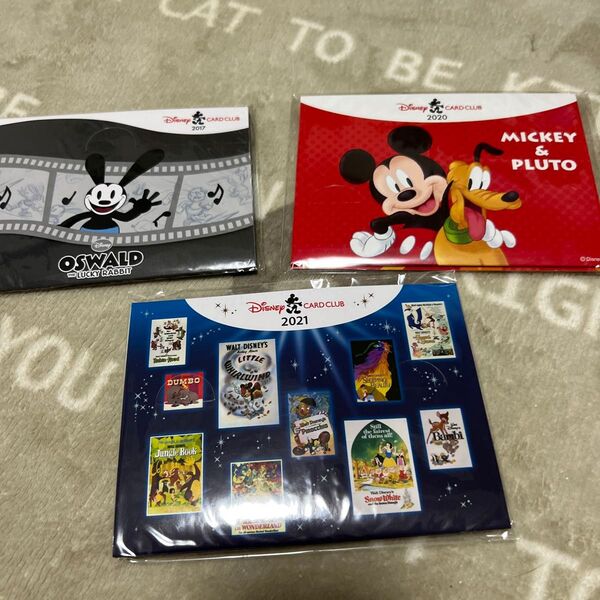 ディズニーカードクラブ ピンバッジ 会員特典 2017年2020年2021年 JCBカード ミッキー プルート オズワルド