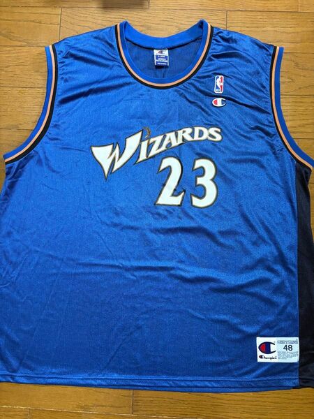 Champion WIZARDS JORDAN ゲームシャツ XL 青