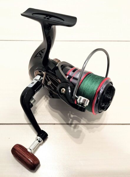 新品 スピニングリール 4000 番 PE ライン付き 糸付き 本体 リール 1号