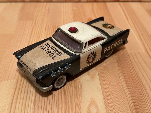 昭和時代のブリキのおもちゃ パトカー HIGHWAY PATROL ビンテージ