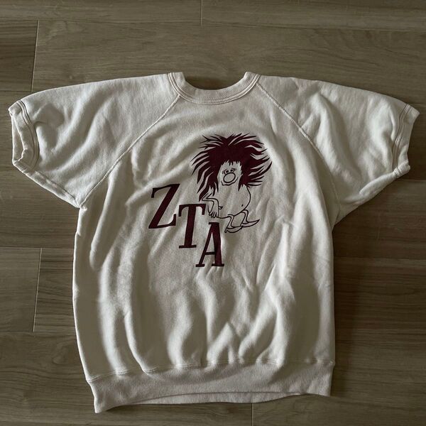 美品 WAREHOUSE セコハン 半袖スウェット"ZTA" 2ND-HAND ラグラン L 40-42