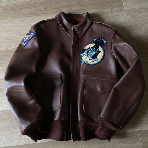 美品 BUZZ RICKSON'S バズリクソンズ A-2フライトジャケット34 ホースハイド 馬革 レザージャケット