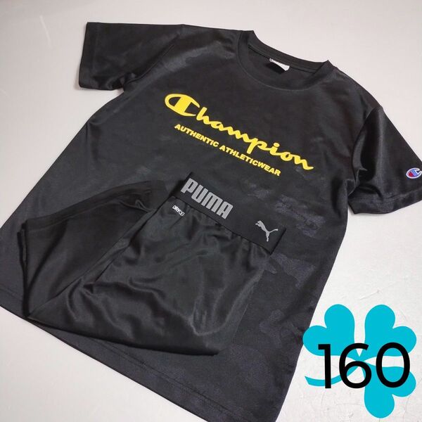 USED★キッズ服・子供服★トップス・カットソー・半袖Tシャツ・ハーフパンツ・男の子・PUMA、Champion★160㌢