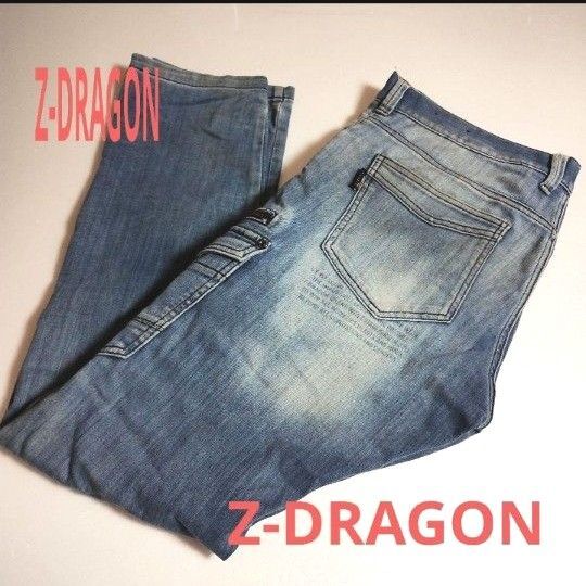 訳あり・USED品★ジィードラゴン・Z-DRAGON・作業着・仕事用・長ズボン・メンズパンツ・デニム・ボトムス・LL