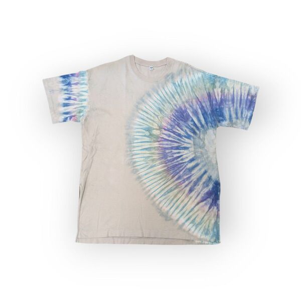 タイダイ柄 半袖Tシャツ ベージュ オリジナルデザイン XL T104 カットソー トップス