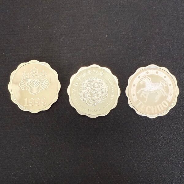 造幣局 貨幣セットの年銘板 純銀メダル シルバーコイン 銀メダル