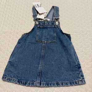ZARA デニムジャンパースカート