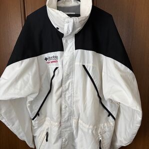 コロンビアColumbia シャカシャカ ナイロンジャケット 白/黒 コロンビア