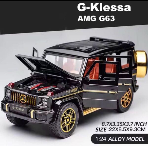 新品 メルセデスベンツAMG G63-ミニカー 亜鉛合金車,1:24 残り1点!
