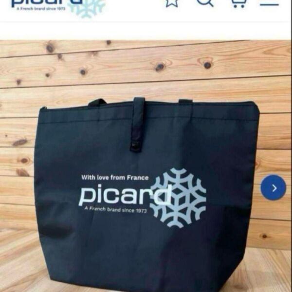 新品未使用 picard ピカール 保冷バッグ エコバッグ 黒色 ブラック PICARD