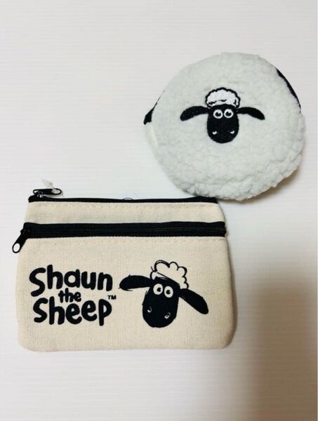 新品未使用ひつじのショ-ン ポーチセット 白色