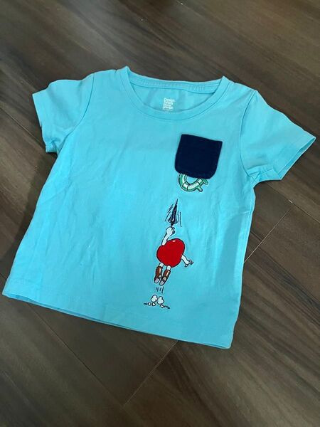 グラニフ だるまちゃん Tシャツ 半袖 絵本 コラボ 刺繍