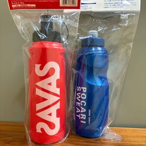 新品 セット売 ザバス ポカリスエット スクイズ ボトル 1000mL×2