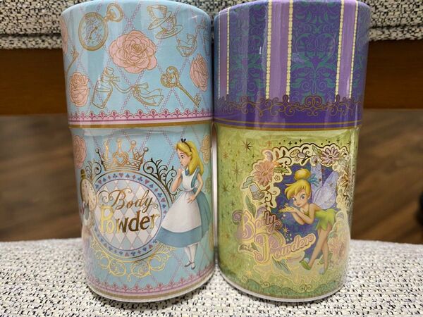東京ディズニーランド パーク内限定品 ラプティートパフュームリー フレグランスボディパウダー 2点セット アリス ティンカーベル