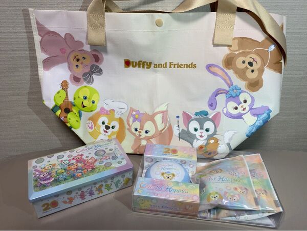 東京ディズニーリゾート カラフルハピネス ダッフィー&フレンズ チョコレート キャンディ 香港ディズニーランド ショッピングバッグ