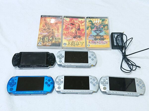 ジャンク PSP 本体 5台 PSP-1000 2000 3000
