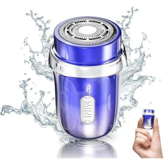 超小型 電気 シェーバー 電動髭剃り充電式 小型 丸洗い可 防水 乾湿両用