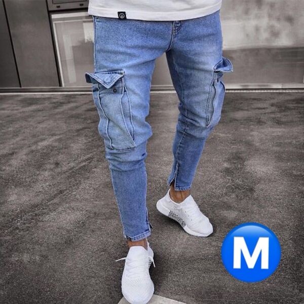 【オシャレ作業着】デニム テーパード パンツ ボトムス メンズ デニムパンツ ジーパン ジーパン ジーンズ スキニー デニムパンツ