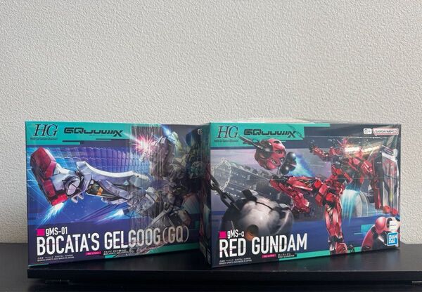 新品未開封 HG 1/144 赤いガンダム ゲルググ ボカタ機 セット 機動戦士Gundam GQuuuuuuX ジークアクス